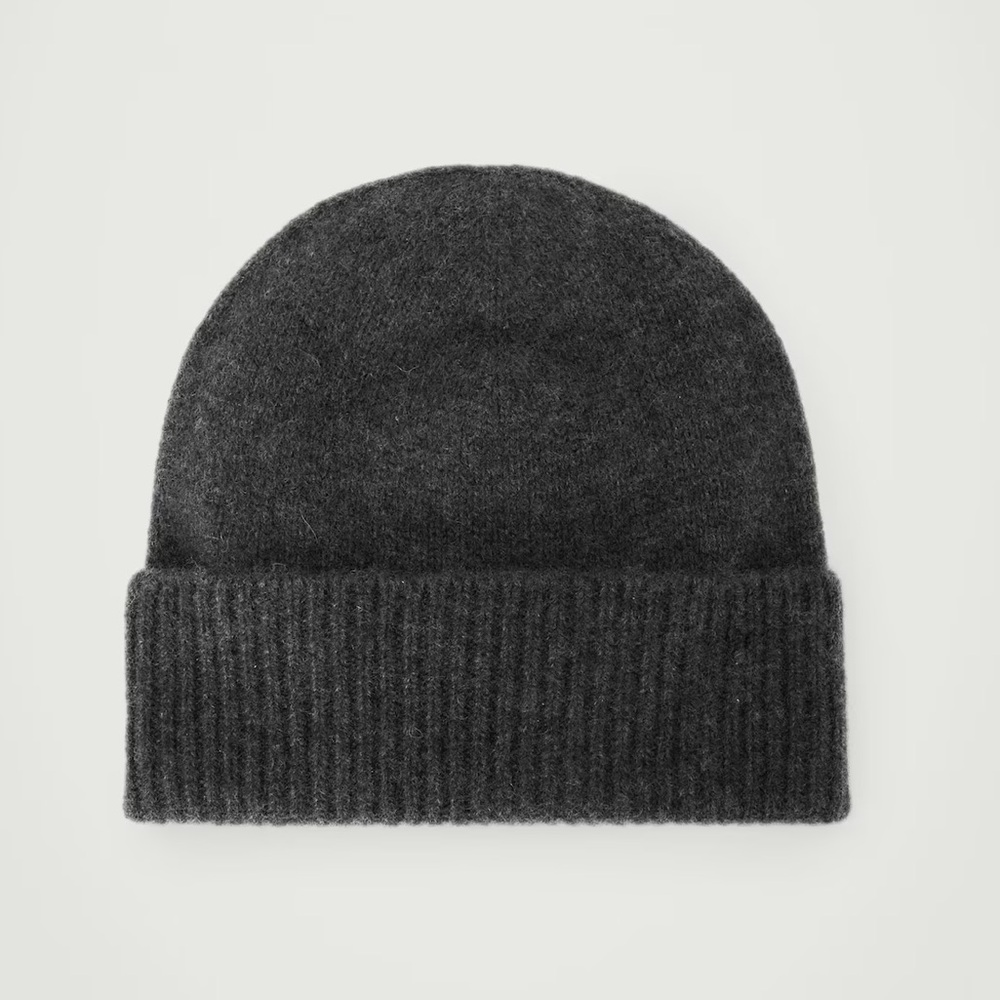 COS Charcoal Cashmere Beanie